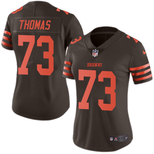 Women's Limited Joe Thomas Nike Jersey Brown - #73 Rush NFL Cleveland Browns